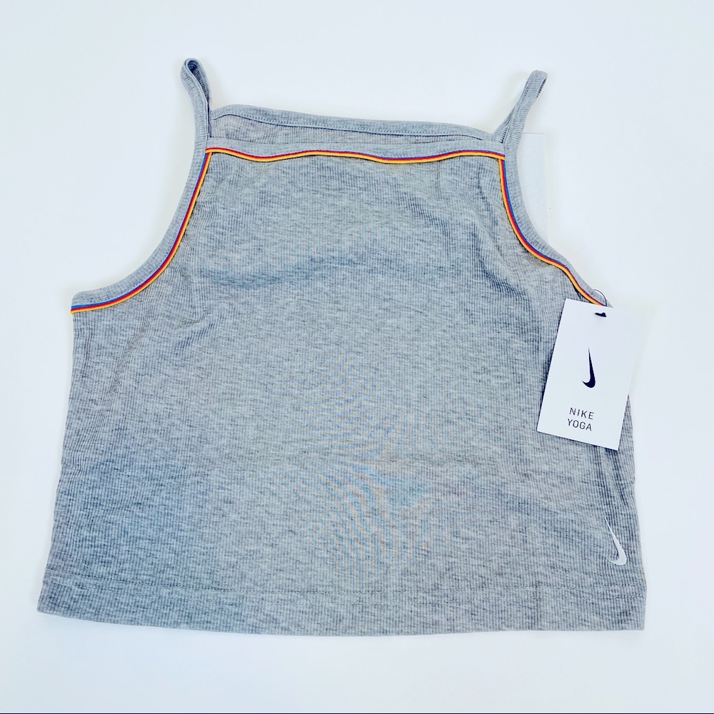 🆕 Nike Yoga Cropped Tank | Size M - Picture 3 of 7